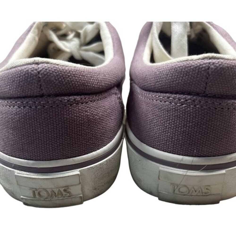 TOMS Women's Canvas Purple Casual Sneakers Size 8 - Picture 6 of 8